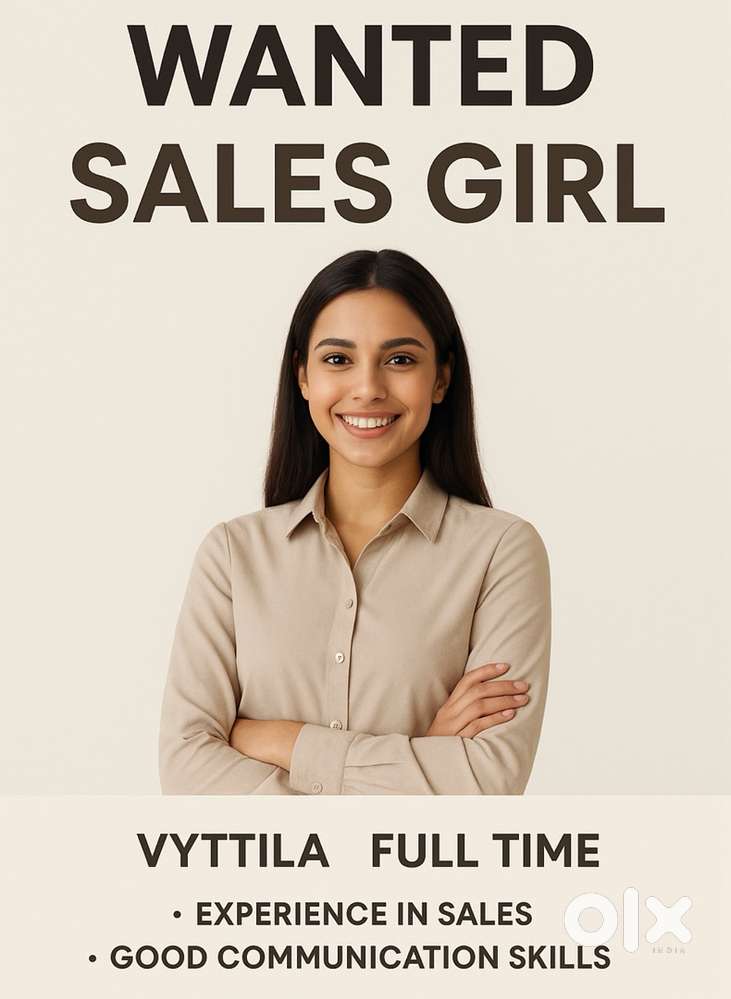 Wanted experienced Sales girl
