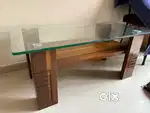 Pure wood Glass Centre Table