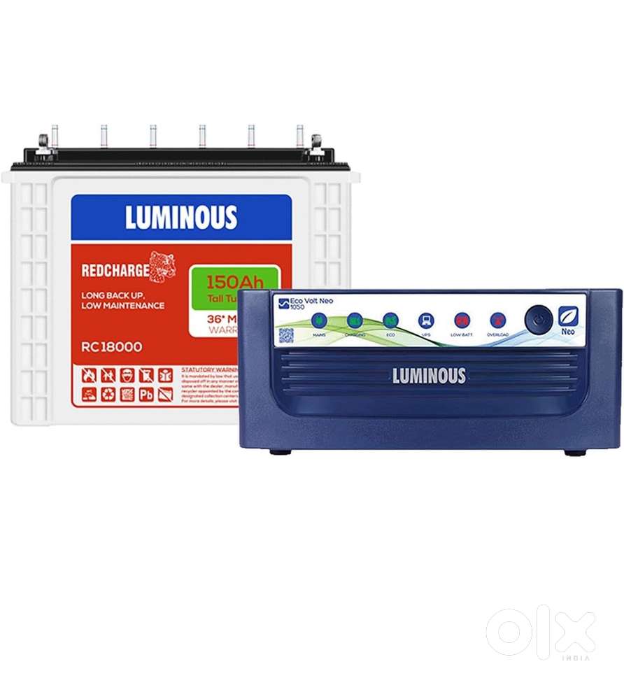 Luminuos inverter battery 3 months old