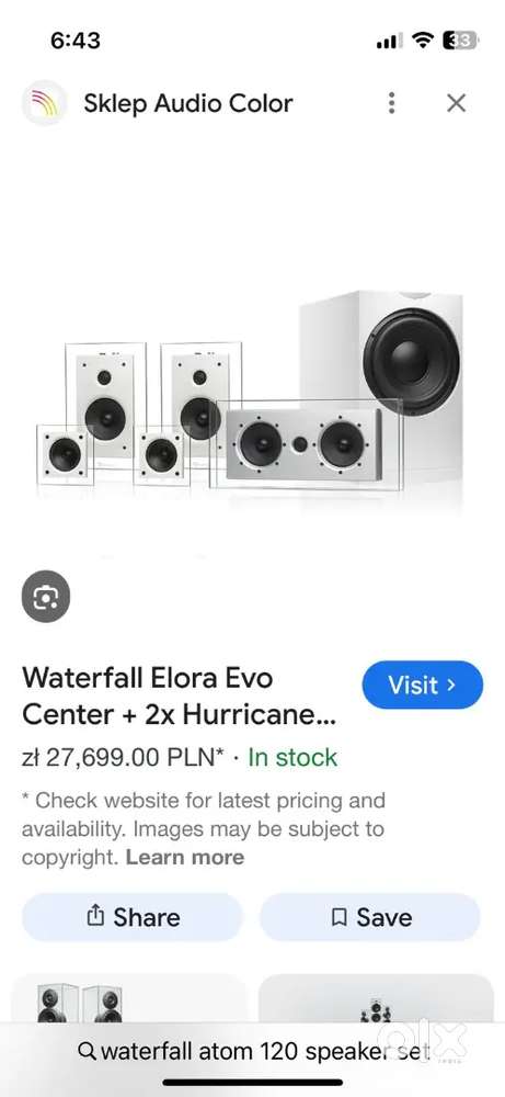 Waterfall hurricane evo 4.1 speaker set up