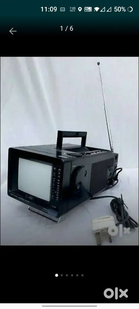 RARE 1980'S JVC CX-60ME PORTABLE colour TV monitor Vintage antique CRT