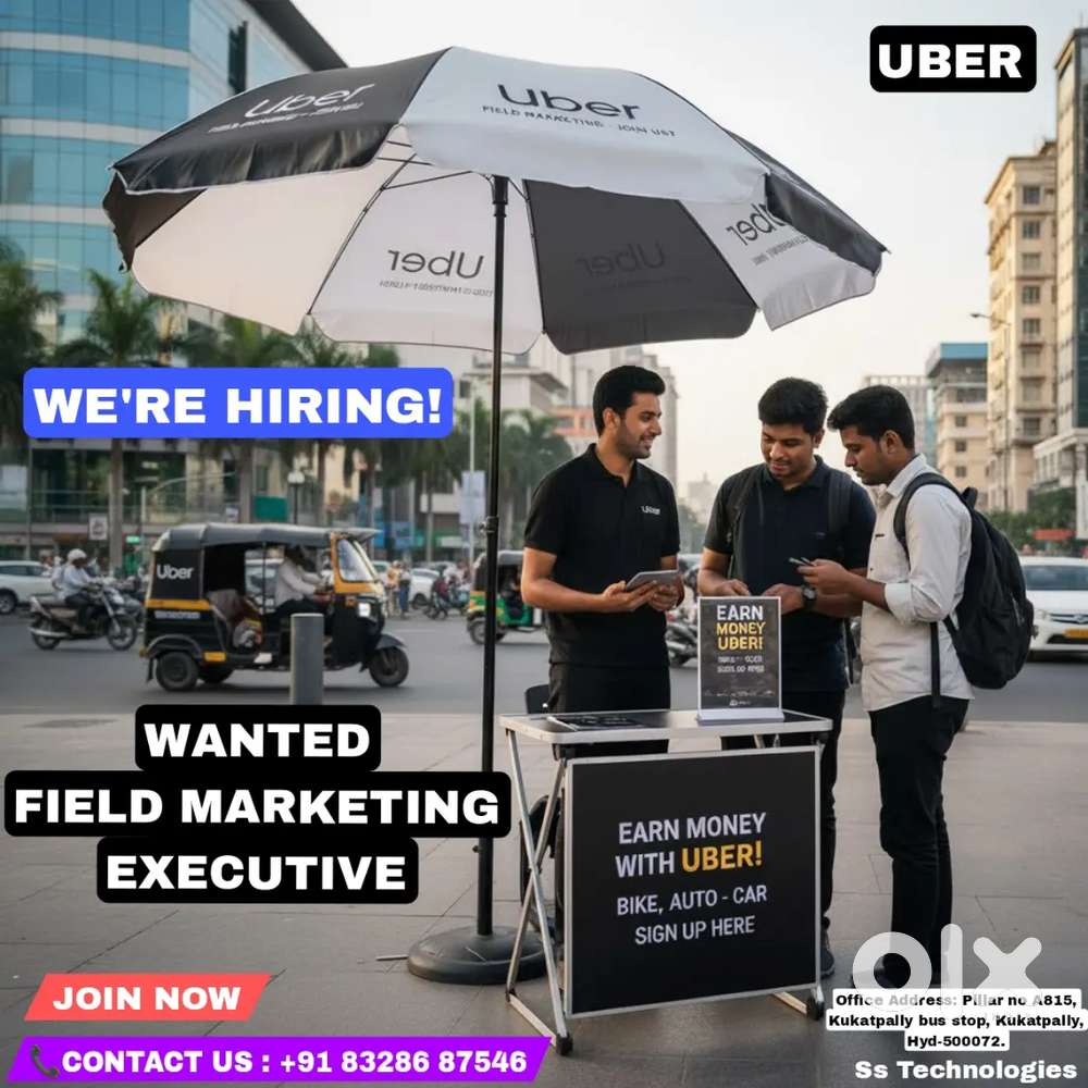 Wanted UBER Field Executive  Work standing with umbrella