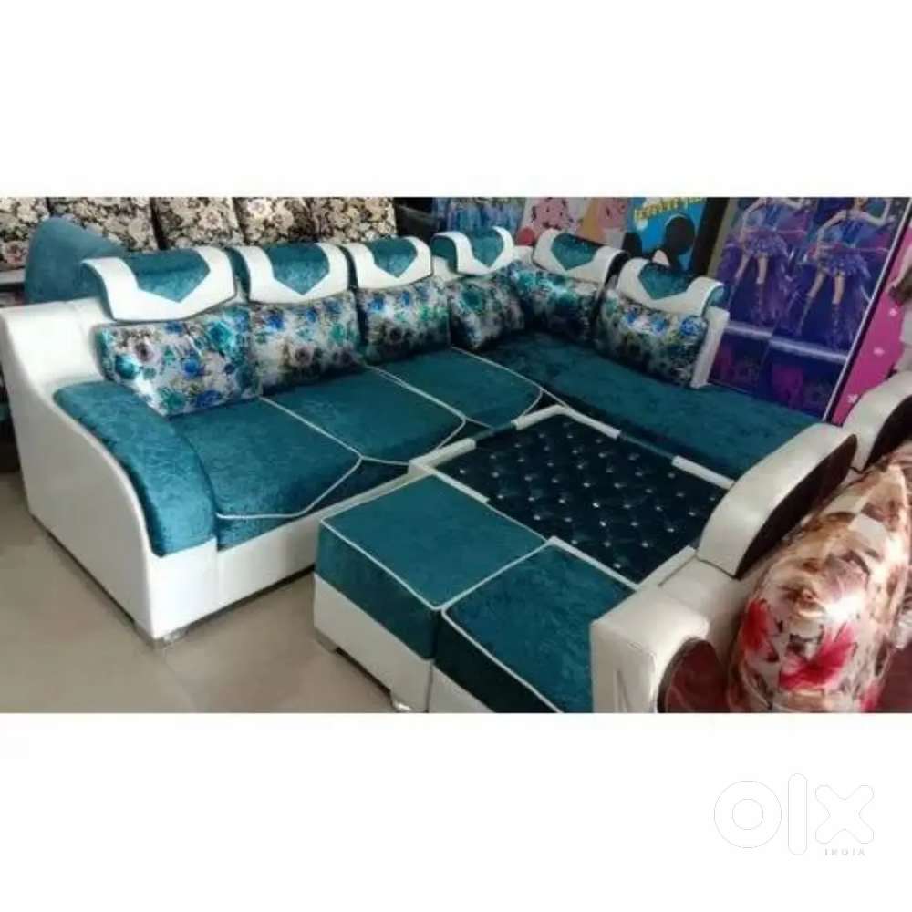 Super discount buy new sofa 8499, L size sofa 13990/-EMI on bajaj
