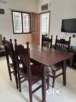 Wooden dining table - 4 seater
