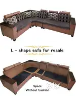 Good Condition ' L ' Shape Sofa For Resale