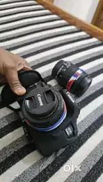 Good condition less used canon 1500d wifi camera with 50 mm lense