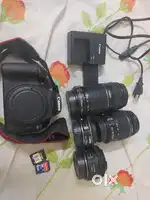 Canon EOS 1200D with 4 lenses