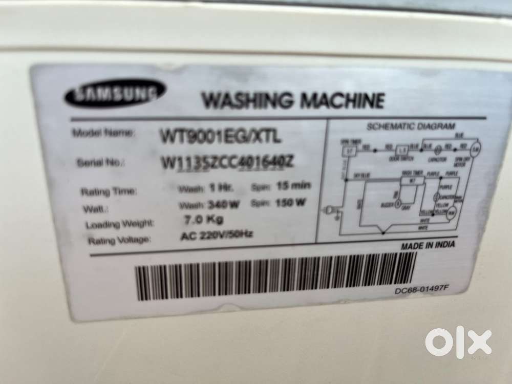 Semi automatic washing machine