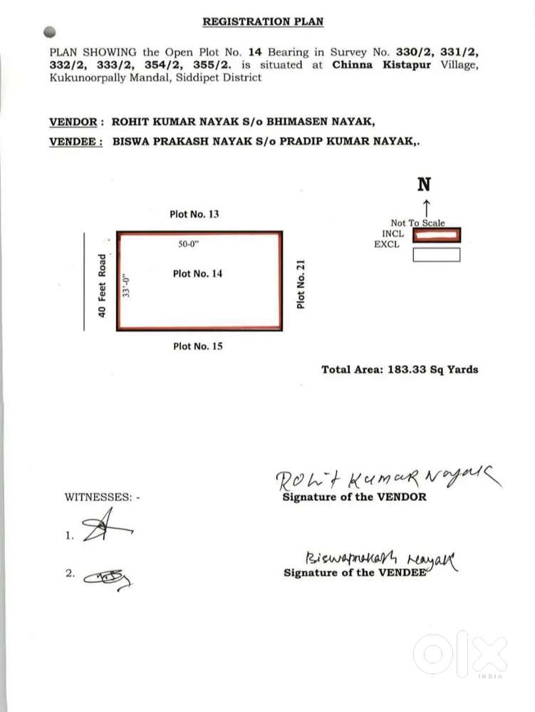 Location Advantage: Near Hyderabad to Karimnagar Highway.