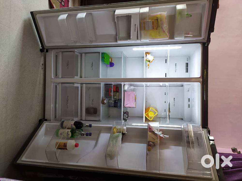 Side-by-Side Double Door Fridge – Large Capacity  Excellent Working