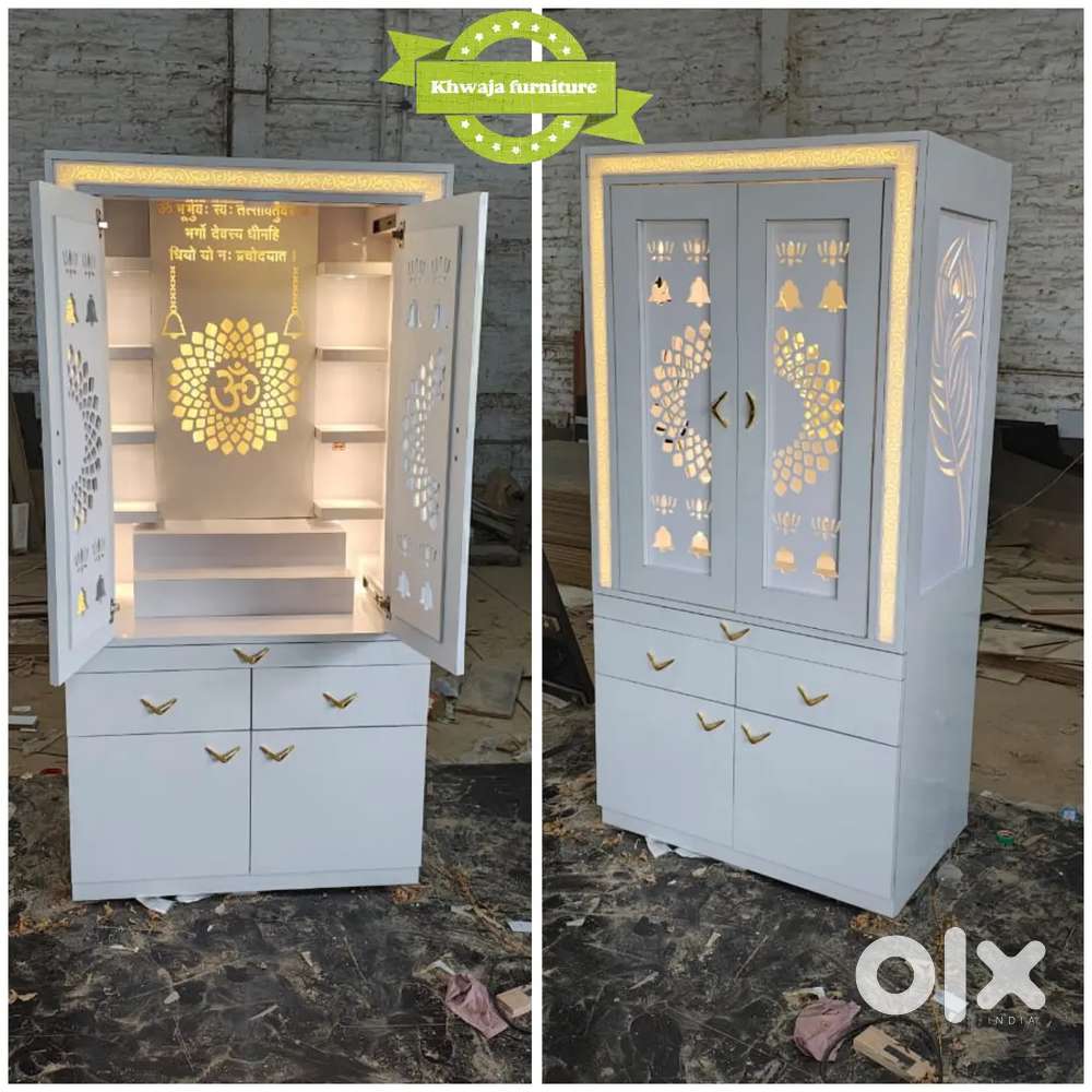 Khwaja furniture. Beautiful Mandir. Bajaj finance available