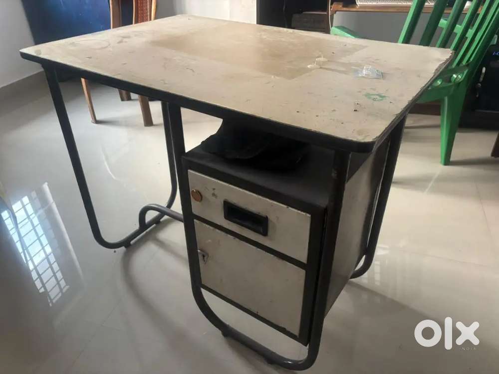 Office table and single cot