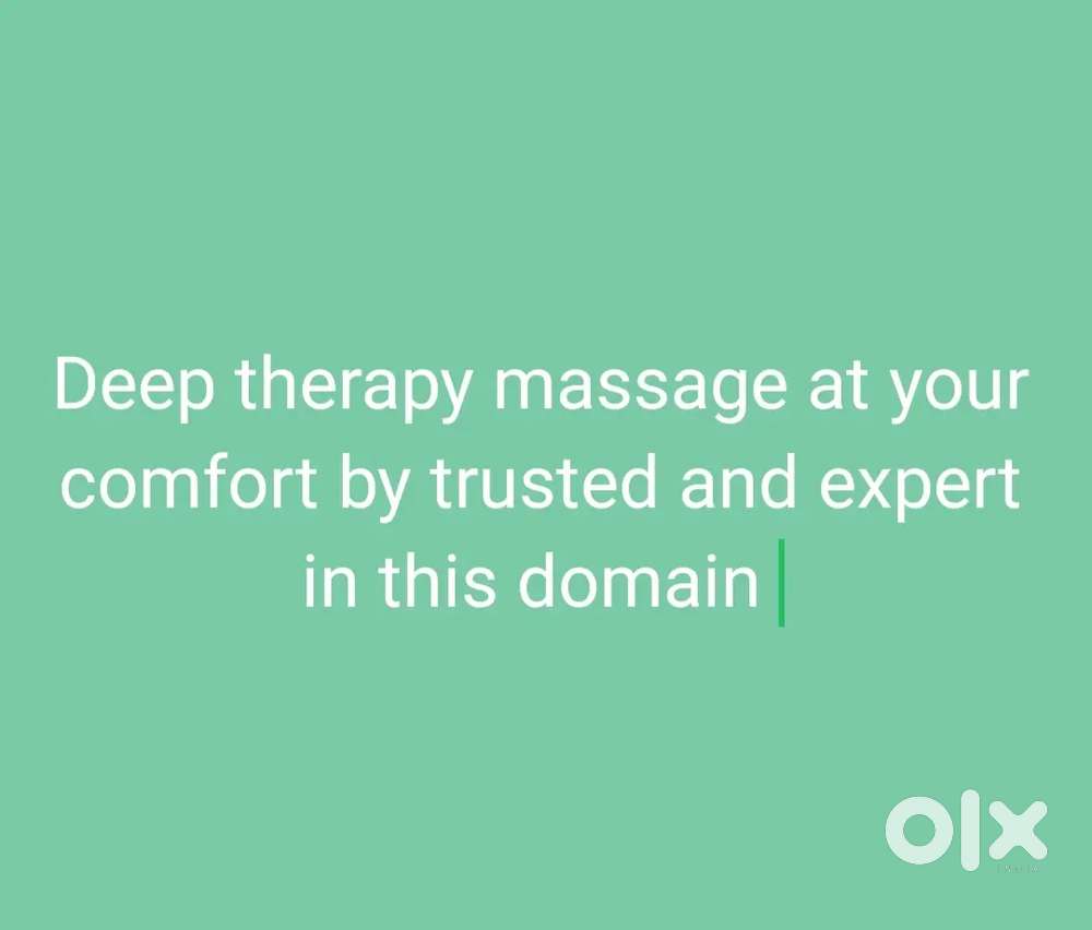 Deep relaxation therapy massage by expert in the domain trustworthy