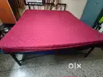 Rod iron Double bed with mattress