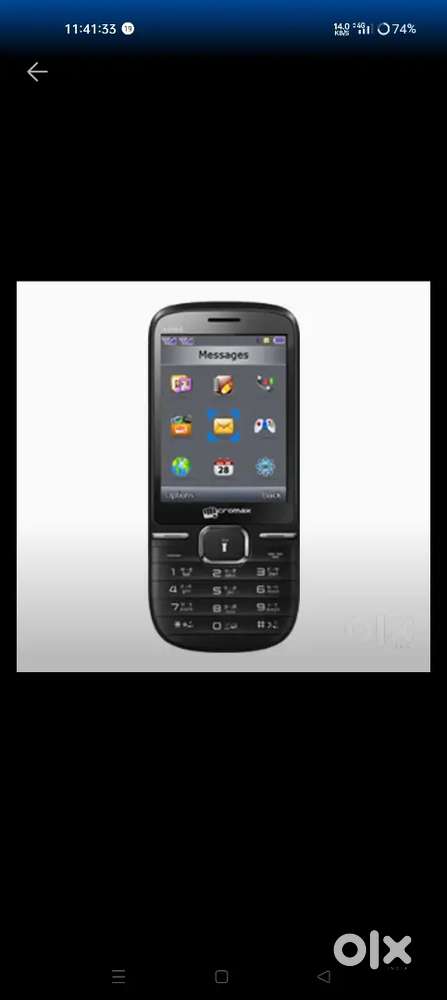 Micromax x282 with memory card port available ,charger,& bill box.