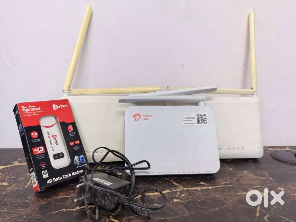 3 Wi-Fi Routers + 1 Ginter 4G Dongle Combo – All in Working Condition