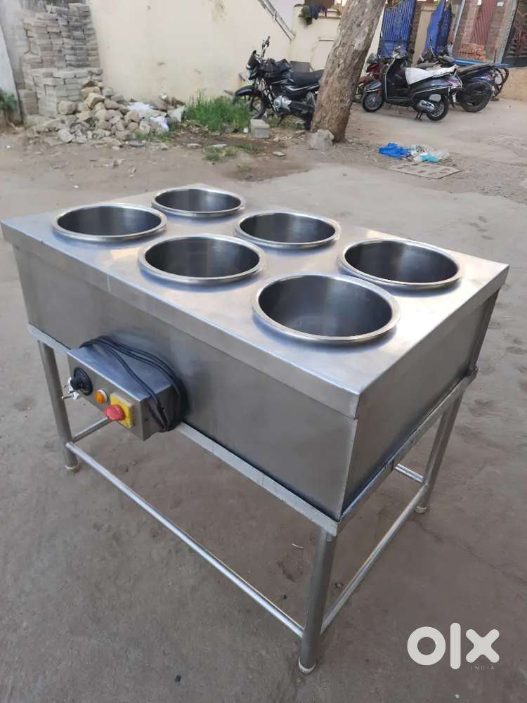 bain marie or curry counter (6-bowls) neat conditions For Sale