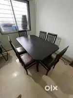 Wooden dining table