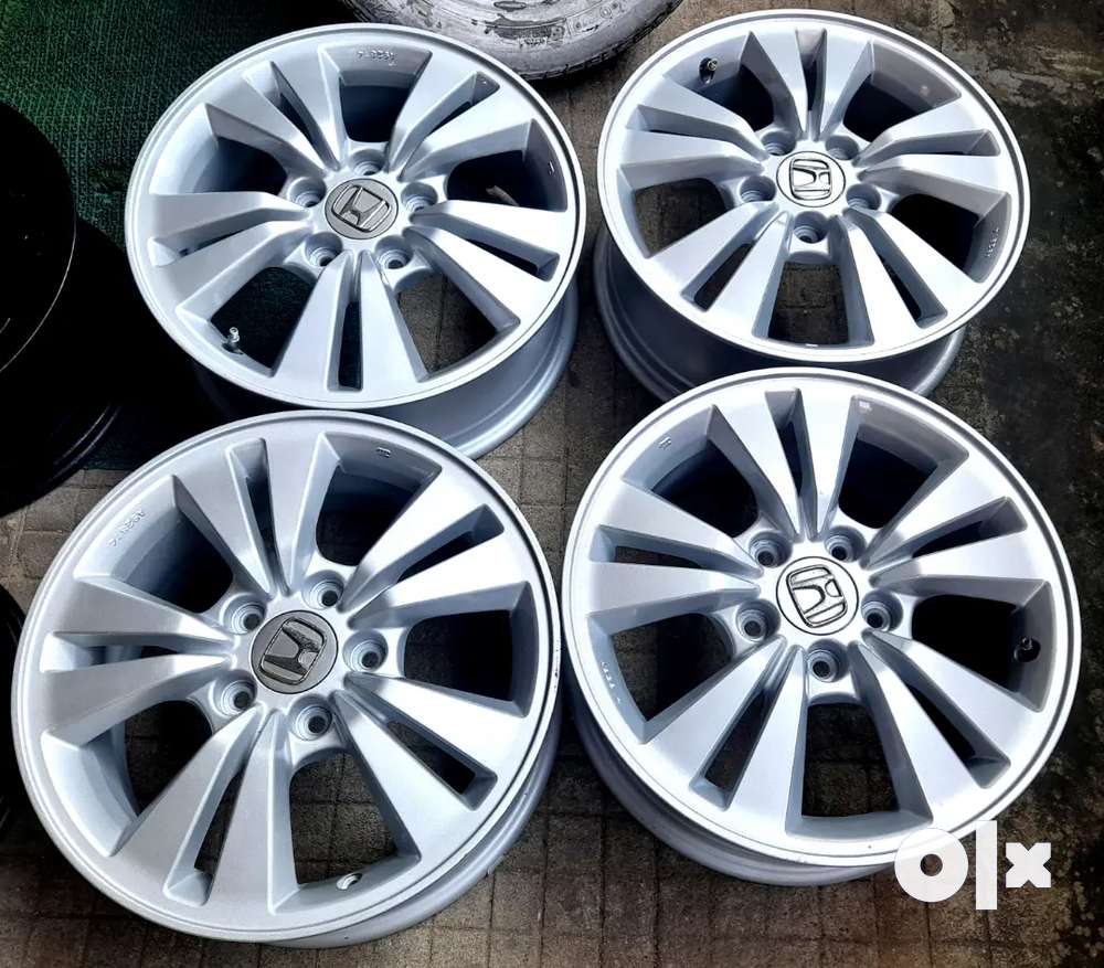 16 inch 114 pcd 5 holes less used alloys.