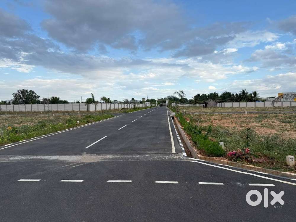 1 KM DISTANCE FROM SIRUMUGAI ROAD DTCP PLOT FOR SALE  PER CENT 3.25L