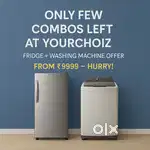 YourChoiz offers an unbeatable combo:premium fridge & washing machine