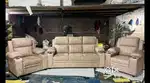 NEW FIBER MODEL 5 SEATER CUP HOLDER SOFA AVAILABLE AT ZAM ZAM FURNITUR