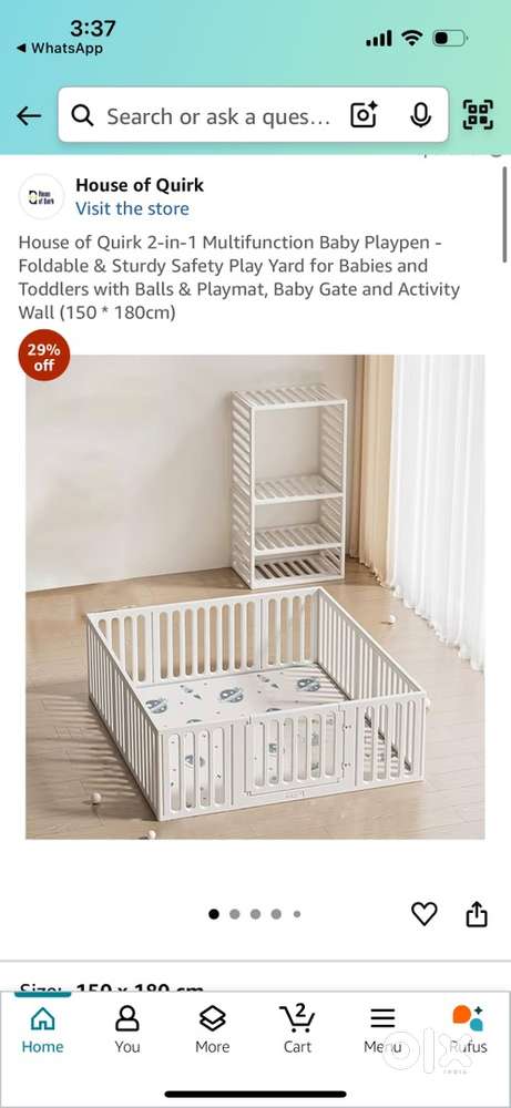 Sturdy play pen