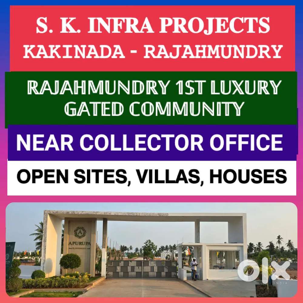 RAJAHMUNDRY 1ST LUXURY GATED COMMUNITY SITES FOR SALE @ COLLECTOR ofc