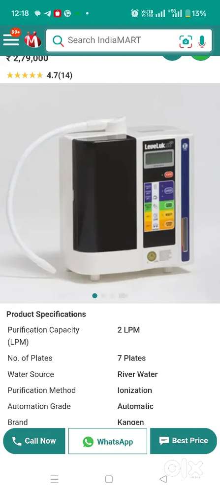 Kangen water  Purifier Plant