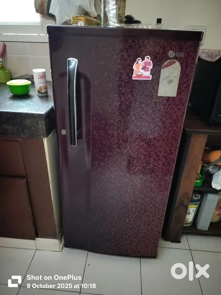Maroon LG Fridge Fully Working