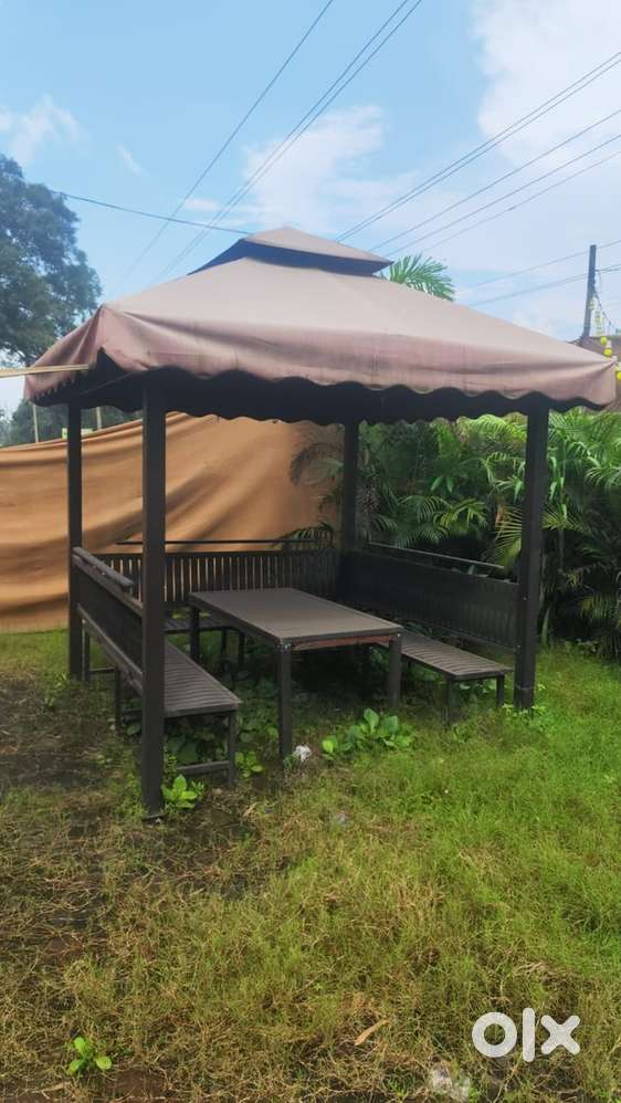 Garden Gazebo with seating 2 pcs