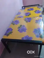 1 strong folding bed and 2 nos of ankur brand chair