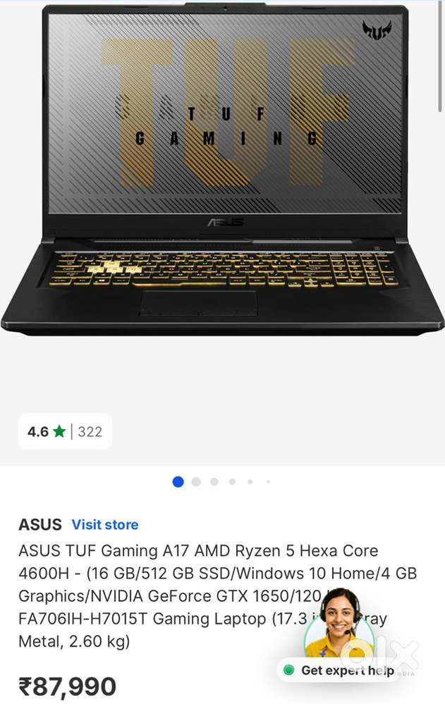 ASUS TUF Gaming A17 AMD Ryzen 5