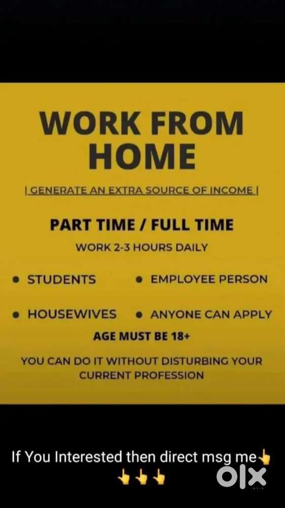 Work from home for students housewife and jobpreson