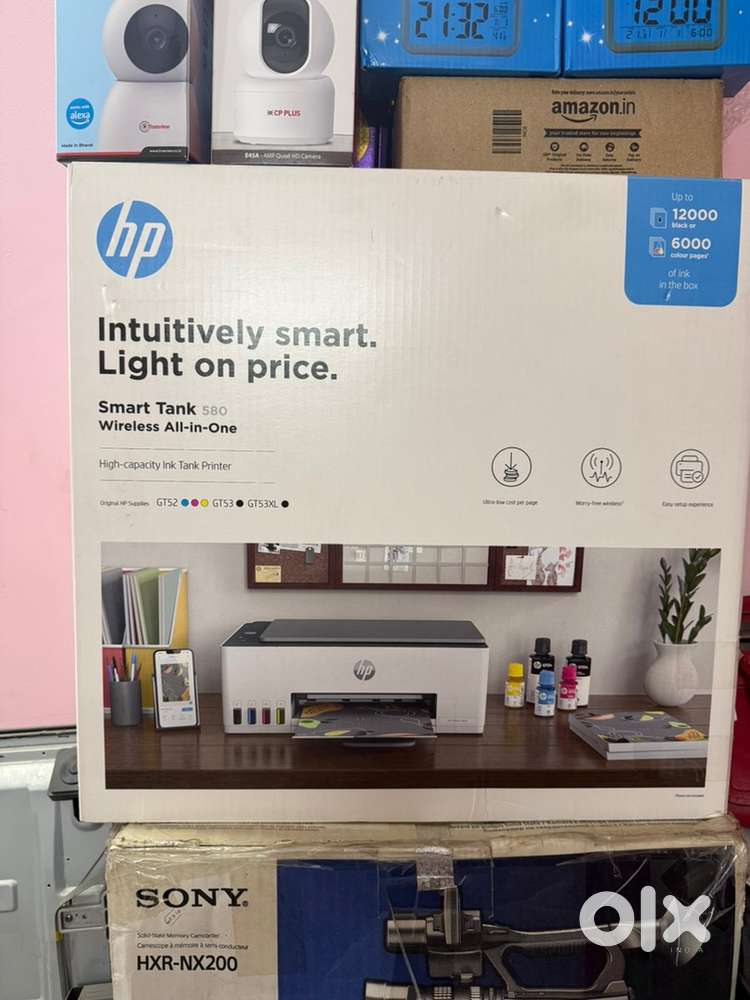Hp inkjet printer smart tank 580 wireless all in one printer in exce