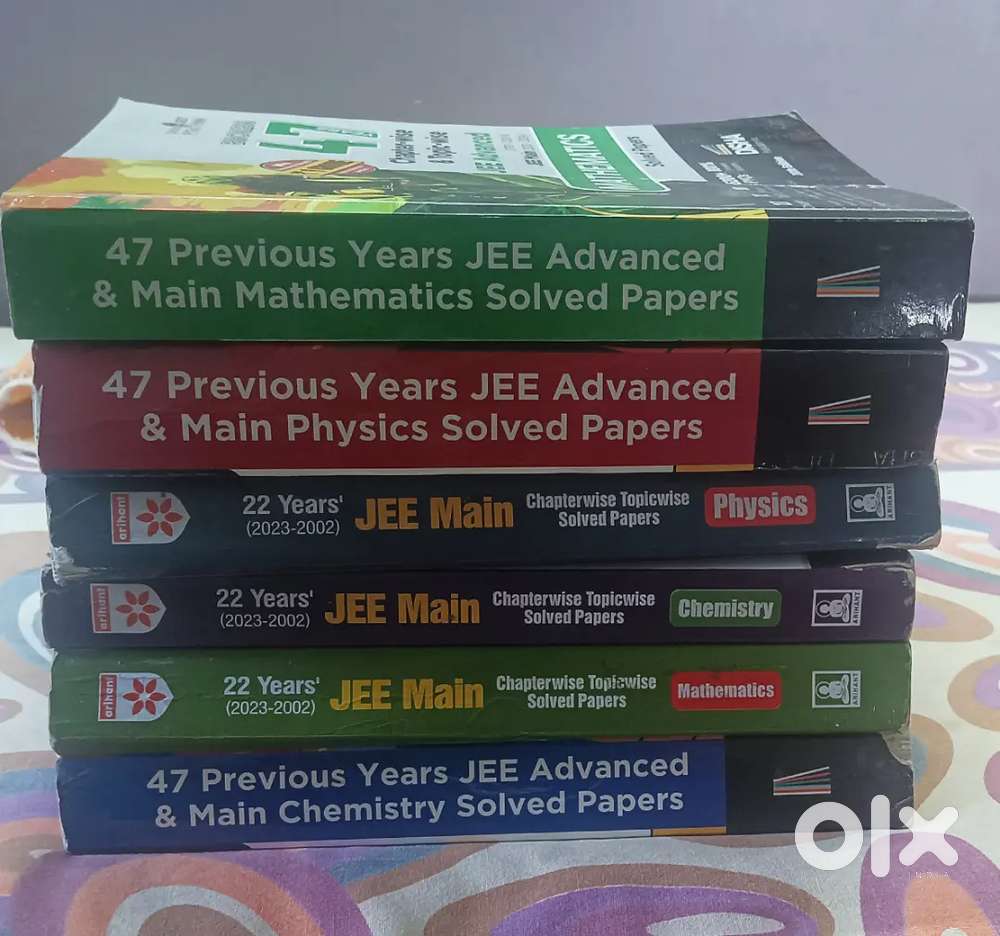 Previous Years JEE Advanced and Main  Solved Papers