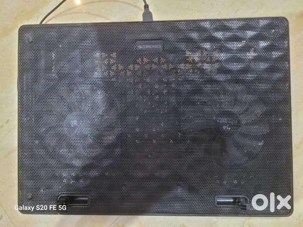 Zebronics laptop cooling pad 2 fans