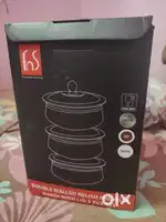 Double walled relish premium handi with lid 3 pcs