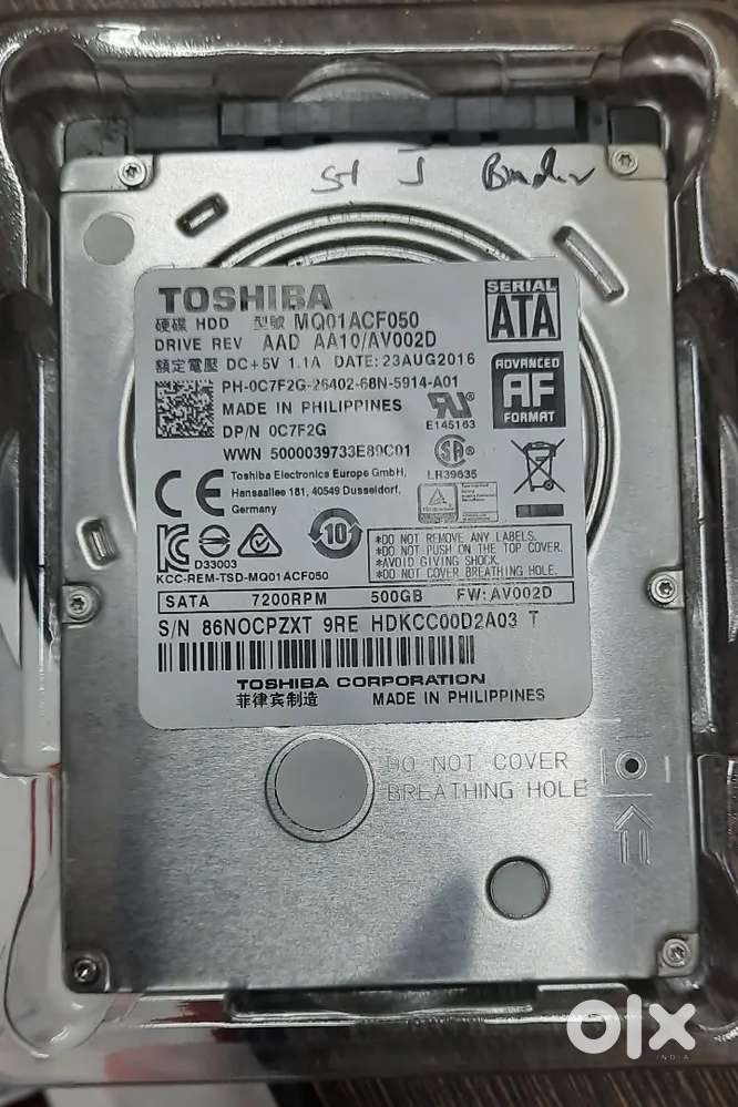 Used hard disk for desktop and laptop