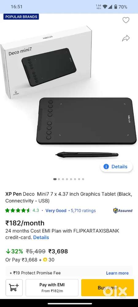XP Pen Deco mini 7 - 7*4.37