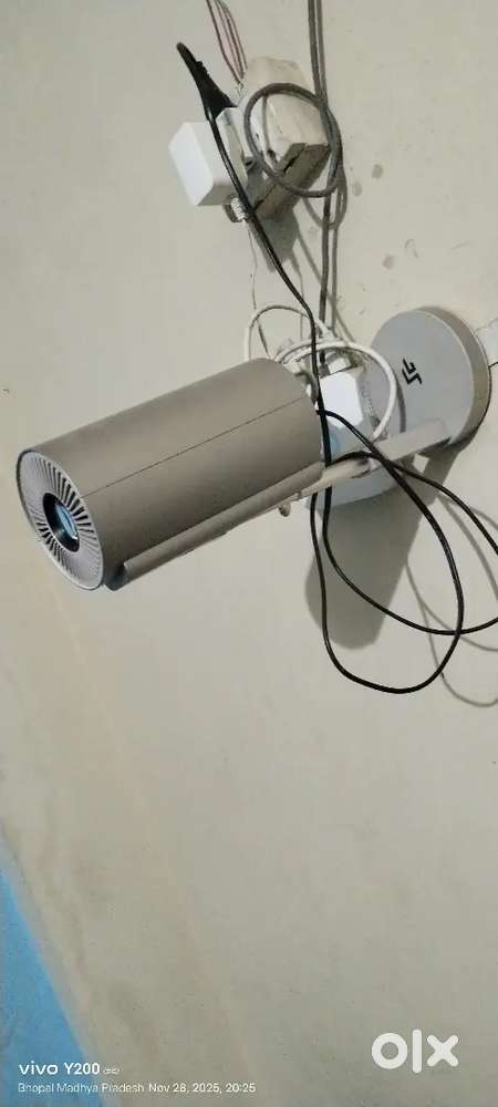 Projector with screen with sound system