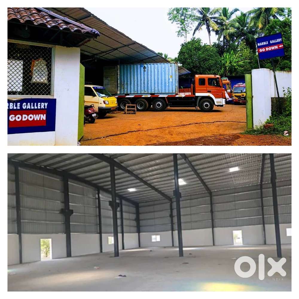 1500 സ്ക്വയർ ഫീറ്റ് ഗോഡൗൺ വാടകയ്ക്ക്  ad 6 months  ഓഫീസ് റൂമുകൾ പാലക്ക