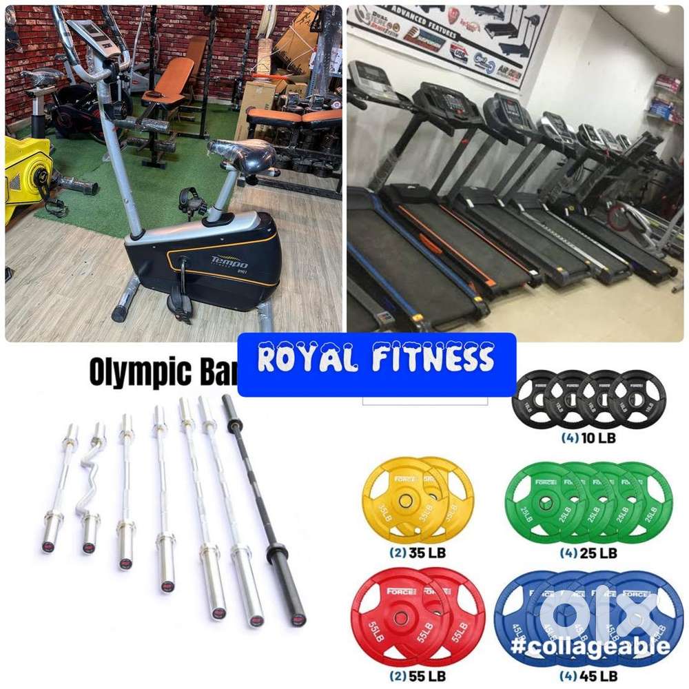All gym exercise cycle and treadmill available