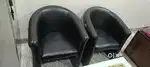 2 Sofas Pure black