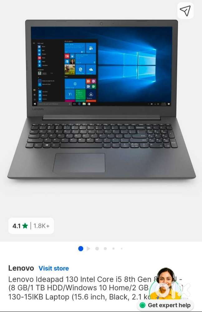 Lenovo Ideapad 130 – i5 8th Gen / 8GB RAM / 240GB SSD / 2GB Graphics