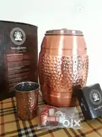Pure Copper Water tank (5 litre)- Brand ताम्र-वेदा by Sanjeev Kapoor