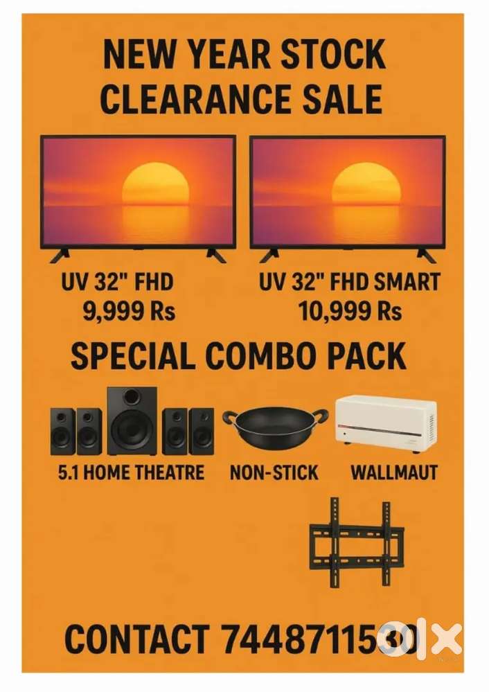 RRR TV SHOP UV BRANDED SMART TV NEW YEAR  SPECIAL COMBO IN CHENNAI