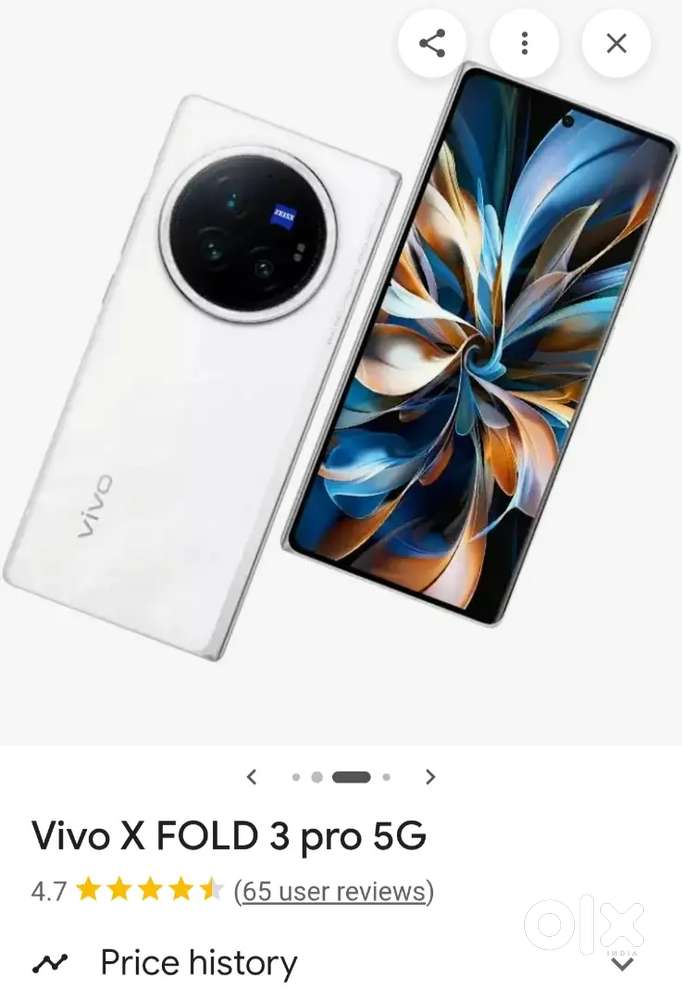 Vivo x fold 3 pro indian White colour