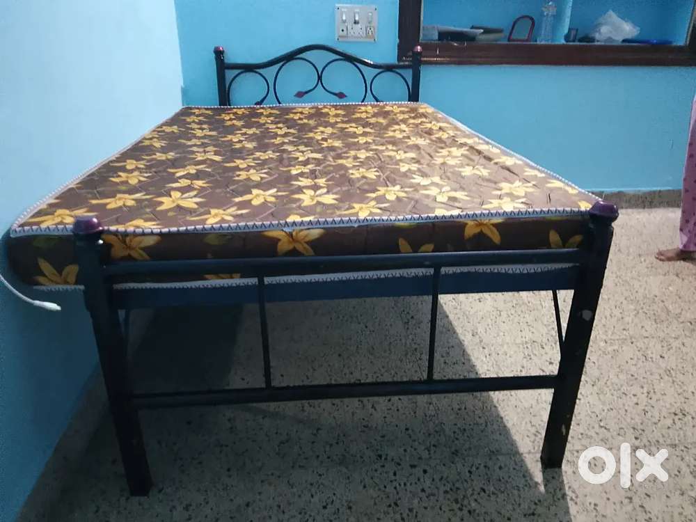 Queen side cot and mattress