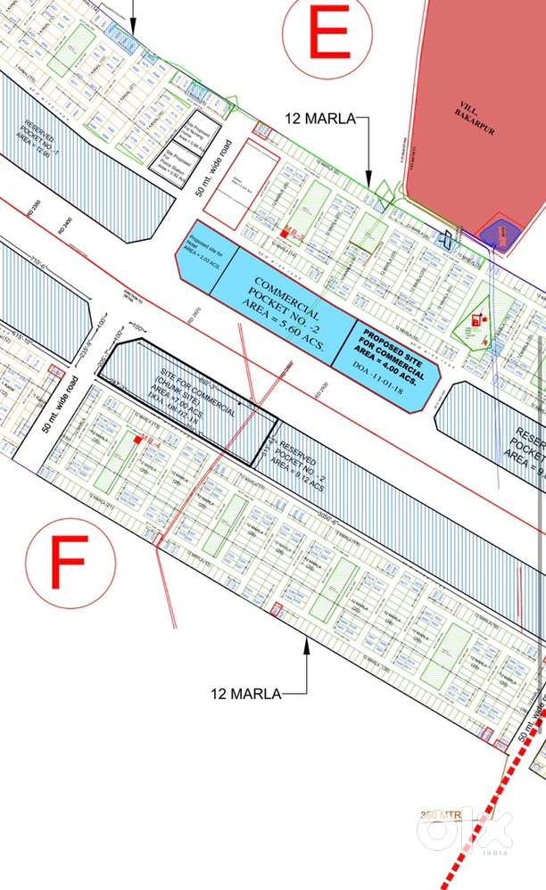 500 gaj Plot Aerocity Block F